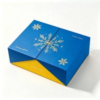 Boîte cadeau personnalisée recyclable à deux portes magnétiques avec logo imprimé, gaufrage à chaud doré, UV, double porte, créative et personnalisée