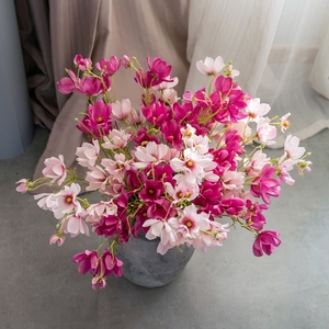 Fiori Artificiali di Cosmos in Seta all'Ingrosso per Centrotavola Matrimoniali, Eventi, Feste Nuziali, Decorazioni per Giardino e Casa - Product Image 3