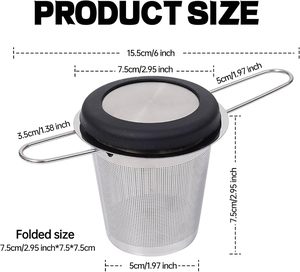 Wholesale Customized Logo Food Grade Stainless Steel Wire Mesh Dome Shape Filter <b>Infuser</b> <b>Tea</b> Strainer - Product Image 2