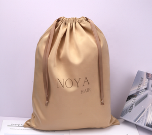 Wholesale Drawstring Gift Thick Satin Silk Hair Extension Packaging <b>Dust</b> <b>Bag</b> With Custom Logo Luxury <b>Dust</b> Satin Pouch - Product Image 1