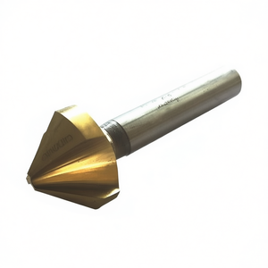 Ttake 90 Degree Countersink Hss TiN Coated Cylindrical Shank 3 Flutes Din 335 <b>C</b> For Metal Drilling - Product Image 2
