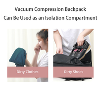Mochila de Viaje con Compresión al Vacío, Expandible, Puerto de Carga USB, Candado TSA, Impermeable, Gran Capacidad, para Portátil, Negocios y Aire Libre
