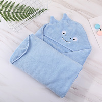 Custom Children Baby Hooded Towel Cotton Swim Towel Poncho Baby Bathing Towel with Cap
