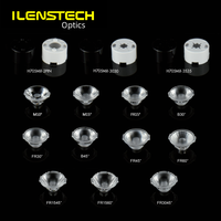 Lentilles LED Ilenstech 10/15/25/30/45/60/15x60 Degrés, Optiques secondaires en plastique / Lentilles PMMA, Lentilles LED optiques avec ruban adhésif BE