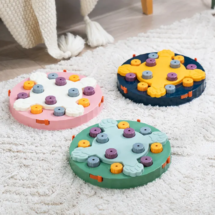 Jouets de puzzle pour chien Augmenter le QI Puzzle interactif de friandises Jouet pour chien Distribution d'alimentation Jeux d'entraînement pour animaux de compagnie Mangeoire pour animaux de compagnie