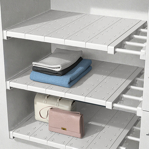 GREENSIDE - Estantes Ajustables de Plástico en Capas, Expandibles, para Armario, Cocina, Divisores de Estantes, Organización Fácil de Espacio - Product Image 2