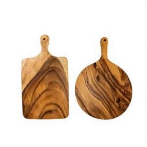 Large Real Acacia Meat Chopping Board Multifunctional Design Serving Tray For Tea Snacks Dishwasher Safe Cutting Board Wholesale - Product Image 4