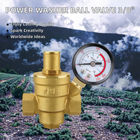 Vanne à boisseau sphérique hydraulique Nalisha TG-1002 pour nettoyeur haute pression, raccord rapide 3/8 pouces en laiton, tuyau de nettoyeur haute pression 5000 PSI, personnalisable ODM, garantie 3 ans