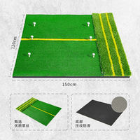 Tapis de frappe de golf double surface PGK-A199 en EVA 5x4 6x4FT, direct usine, pour entraînement de swing en extérieur/intérieur
