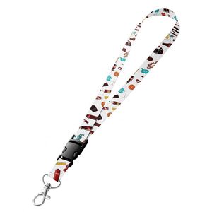 High Quality Custom <b>Polyester</b> <b>Lanyard</b> Eco-Friendly and Silk Screen Printed Manufacturer's Cartoon RPET <b>Lanyard</b> - Product Image 2