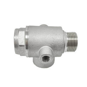 Vanne de contrôle à 5 voies de conception compacte, compatible NPT, en acier inoxydable SUS316, pour pompe, vanne d'eau de qualité alimentaire, pression nominale de 1,6 MPa, -10°C à 120°C - Product Image 2
