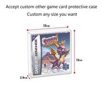 Boîte de présentation personnalisée en acrylique HD pour Nintendo/Game Boy Series, protection avancée pour jeux avec couvercle coulissant