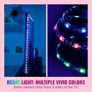 Kit de Retroiluminación <span class=keywords><strong>HDMI</strong></span> <span class=keywords><strong>Sync</strong></span> <span class=keywords><strong>Box</strong></span> para TV, 4K 60Hz RGBIC, Iluminación Ambiental Inmersiva, Control por Aplicación WiFi, para Pantallas de 55-65 Pulgadas, Juegos y Cine en Casa - Product Image 4