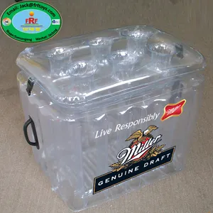 Рекламная коробка для льда от бренда пива, надувная охлаждающая коробка