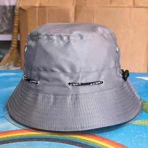 热带男女通用农夫水桶帽定制贴花克罗地亚设计师泳衣带水桶帽