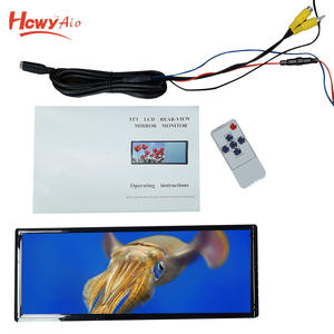 CE RoHs Fcc DC12-24V 7 inç dikiz aynası araba monitör 2 AV araba ekran - Product Image 2