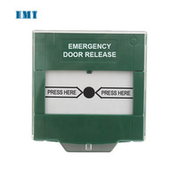 Bouton de déverrouillage de porte de commutateur de sortie de secours d'incendie de verre de rupture réarmable blanc avec le couvercle pour le contrôle d'accès