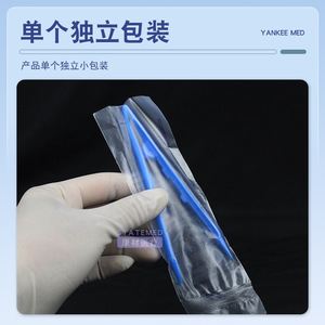 Pince à pansement jetable en plastique bleue, outil médical pour soins des plaies, usage unique - Product Image 3