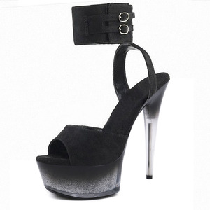 <span class=keywords><strong>Sandalias</strong></span> <span class=keywords><strong>de</strong></span> <span class=keywords><strong>Plataforma</strong></span> <span class=keywords><strong>con</strong></span> Tacón Fino y Pequeño, Estilo Fetiche, Exóticas, <span class=keywords><strong>de</strong></span> 6 Pulgadas, Talla Grande, 15 cm, <span class=keywords><strong>con</strong></span> Pedrería, Punta Abierta, Concisas, para Club Nocturno, Baile en Barra - Product Image 4