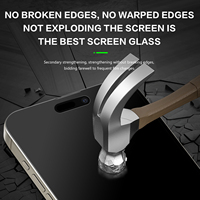 OEM ODM Protecteur d'écran en verre trempé 3d personnalisé de haute dureté anti-éblouissement facile à installer pour iPhone 15 pro max 15 16 pro