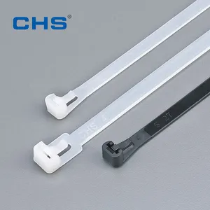 Releasable Live Buckle Cable Tie Reusable Self-Locking Plastic Nylon Cable Ties