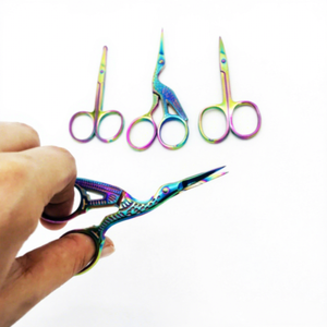 Best 4 Style Ceramic Handled Stainless Steel Multi-Plasma Color <b>Cuticle</b> <b>Scissor</b> for Beauty Work with Sharp Blade Tip - Product Image 5