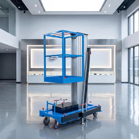Plateforme de travail surélevée électrique en aluminium, hauteur de levage 8m, table élévatrice électrique compacte, en stock
