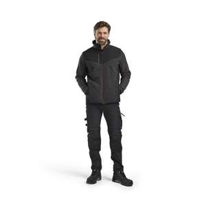 BLAKLADER - 594225369799XL Veste tricotée Softshell Gris foncé/Noir-VESTES DE TRAVAIL EAN 7330509852576 - Product Image 3