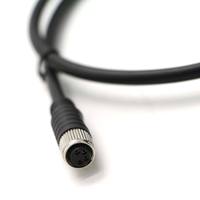 Câble de données USB 9V à charge rapide QC3.0 3A personnalisé en usine, en cuivre pur, M8 4 broches, mâle-femelle, aviation, étanche, gaine en PVC