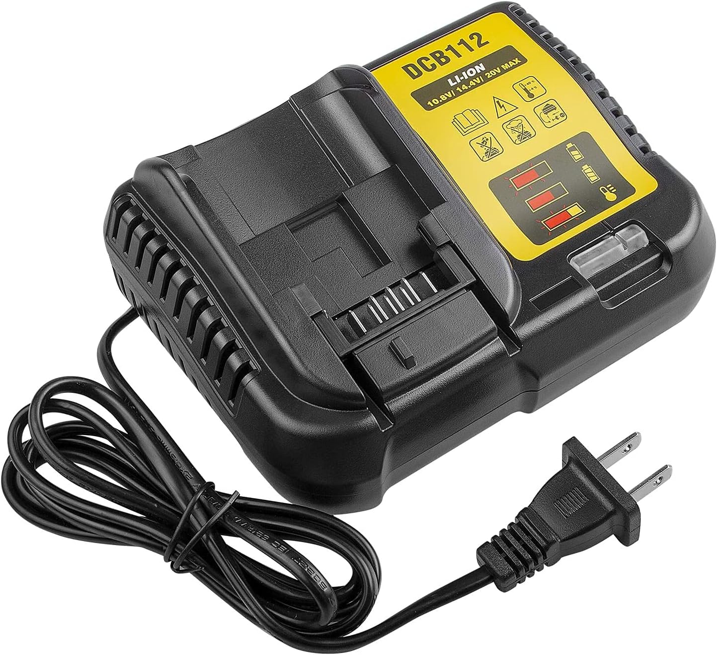 HNT 12V-20V Battery Charger DCB112 Compatible with Dewalt 12V 20V/60V MAX Lithium Battery DCB206 DCB204 DCB115