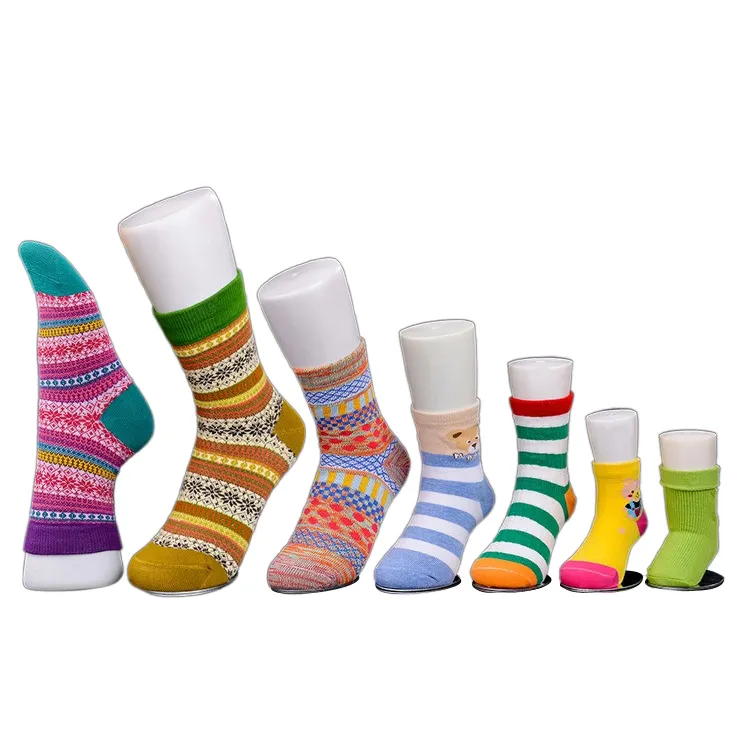 Maniquí de pie de plástico blanco para niños y adultos, exhibición de formas masculinas, tobillo, hombre, mujer, calcetines femeninos, maniquí para exhibición de calcetines para niños