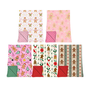 Pijamas de Navidad para Bebés Niñas con Lazos de Jengibre Personalizados, Mono Estampado, Ropa Festiva al por Mayor, Algodón Orgánico y Spandex Suave - Product Image 5