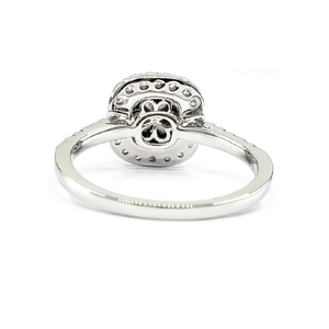 Bague de mariage classique en or blanc 18 carats avec diamants naturels taille baguette, qualité supérieure, vente en gros Chine, pour femme, idéale pour les fêtes - Product Image 3