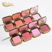 Fard à joues en poudre mat personnalisé, palette de fards à joues à marque privée, fard à joues mat longue tenue, fard à joues scintillant, maquillage pour le visage