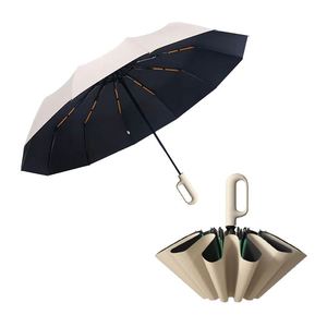 Wholesale New Design Folding 3 Fold Automatic Umbrella Portable Cheat Loop Easy to Carry and Store - Product Image 1