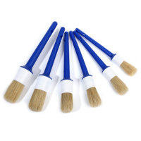 Lot de 5 pinceaux ronds pour détails de peinture avec logo personnalisé pour voitures