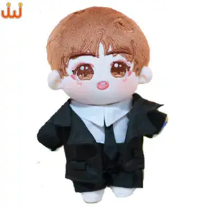 JUNWO Mainan Boneka Lembut Kustom 20Cm 15Cm 10Cm Boneka Anak Laki-laki dan Perempuan Oem Boneka Mewah Indah Boneka Idola Kpop