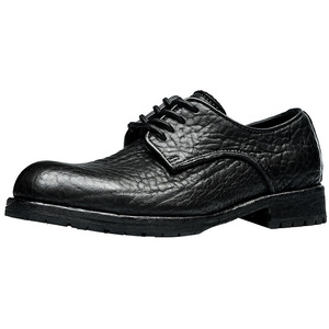 Chaussures en cuir pour hommes à bout carré, grande taille, rehaussantes, pour affaires et tenues décontractées, en cuir de vachette, à semelle épaisse et à lacets - Product Image 4