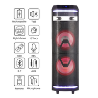 Precio de Fábrica, Altavoz Portátil Impermeable con Luces LED de Fuego, 1000W, TWS, USB, FM, TF, Karaoke, Bluetooth