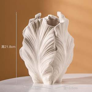 Dropshipping Shopify Euro Style Minimal Unglazed Ceramic Vase for Hydro/<b>dried</b> <b>Flowers</b> B&W Decor Gift Cross- Border Craft - Product Image 6