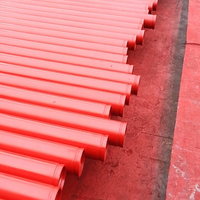 Tubes de peinture rouge de vente chaude tuyau d'acier automatique de système de gicleurs d'incendie Q235 ASTM A795 tuyau d'acier enduit de poudre rouge lutte contre l'incendie
