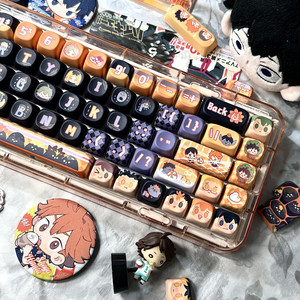 Cá tính kara-suno chủ đề cao Keycaps M-OA hồ sơ PBT nhuộm thăng hoa cho MX chuyển đổi 68/104/108 Bàn phím cơ khí - Product Image 2