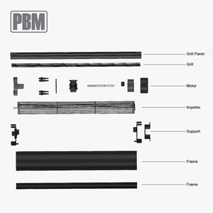 Nhôm tiếp tuyến dòng chảy xuyên <span class=keywords><strong>Fan</strong></span> 12/24VDC điện năng thấp cho chia điều hòa không khí OEM tùy chỉnh hỗ trợ - Product Image 6