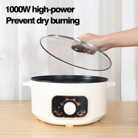 220V Portable Multi-Fonction Multi-Usage Électrique Marmite Nouilles Cuisinière Pot Électrique Hot Pot avec Vapeur