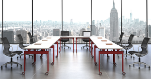 Mesas de conferencia multiusuario modernas personalizables para el hogar, la Oficina y las salas de reuniones escolares - Product Image 4