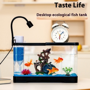 ตัวกรองออกซิเจนแนวนอนแบบบูรณาการสำหรับครัวเรือนขนาดเล็กถึงขนาดกลางอุปกรณ์ตกแต่งตู้ปลาพลาสติก - Product Image 3