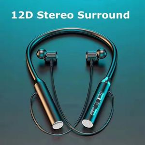 Audifo G01 <b>Wireless</b> Headphone Electronics Sport Earphone Neckband Magnetic Bass <b>Headset</b> Handsfree Earbuds with <b>Mic</b> Neckband - Product Image 3