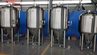 Cuve de Fermentation Conique en Acier Inoxydable de Qualité Alimentaire Tonsen avec Manomètre, Capacité 25-45 Mètres Cubes, 20/380V