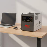 Sistema de Almacenamiento de Energía Integrado MUST, Batería de 1280Wh/2560Wh, Inversor Solar de 1kW/2kW, 110V/120V, Estándar Estadounidense, Onda Sinusoidal Pura para el Hogar