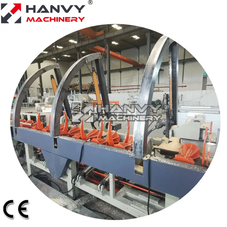 Hanvy Plywood Machinery Chain Saw máquina corte log